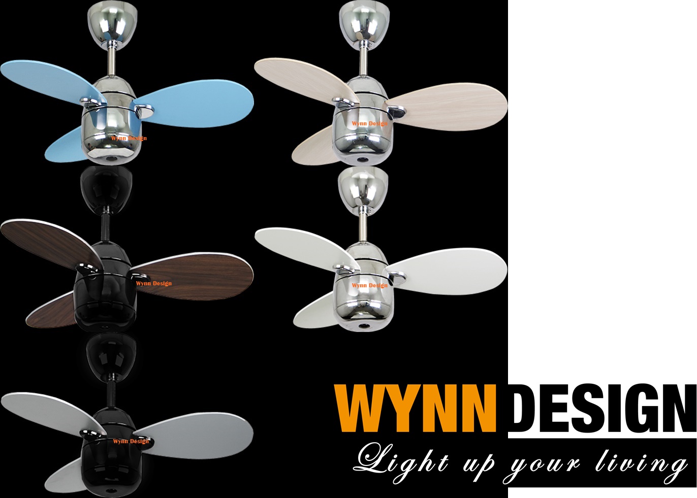 Wynn Design NSB Mimi FanSmallest Designer Ceiling Fan 28" Baby Fan